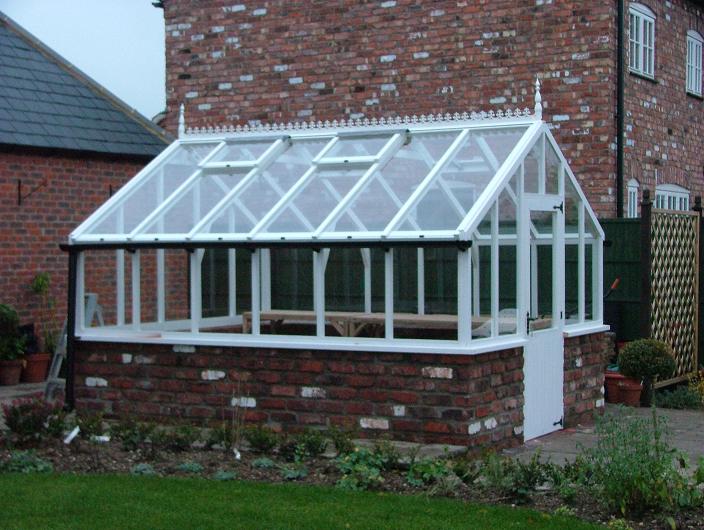 Timber greenhouse made by UK greenhouse manufacturer 12ft X 10ft-£3750