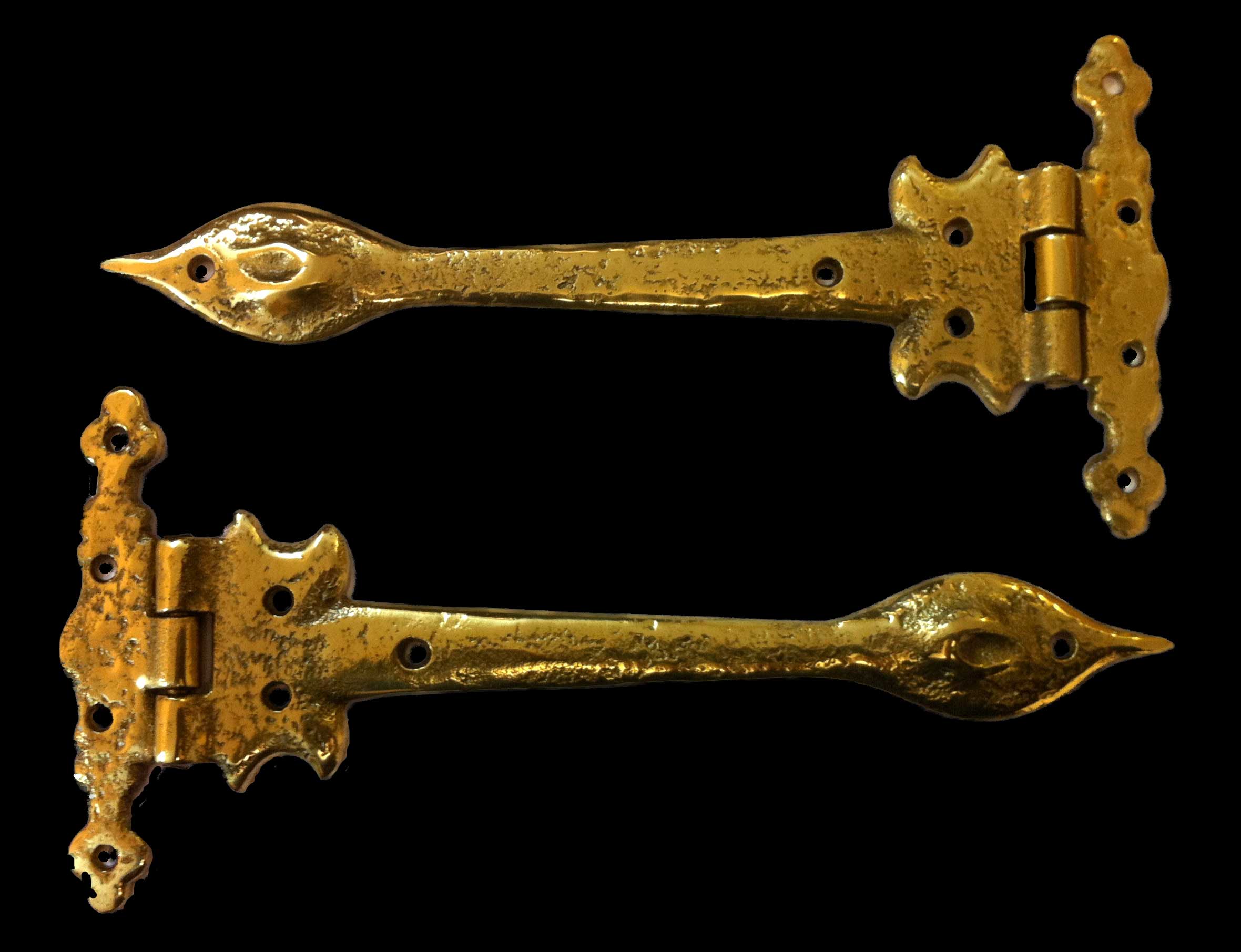 Cedar Greenhouse Brass Hinge