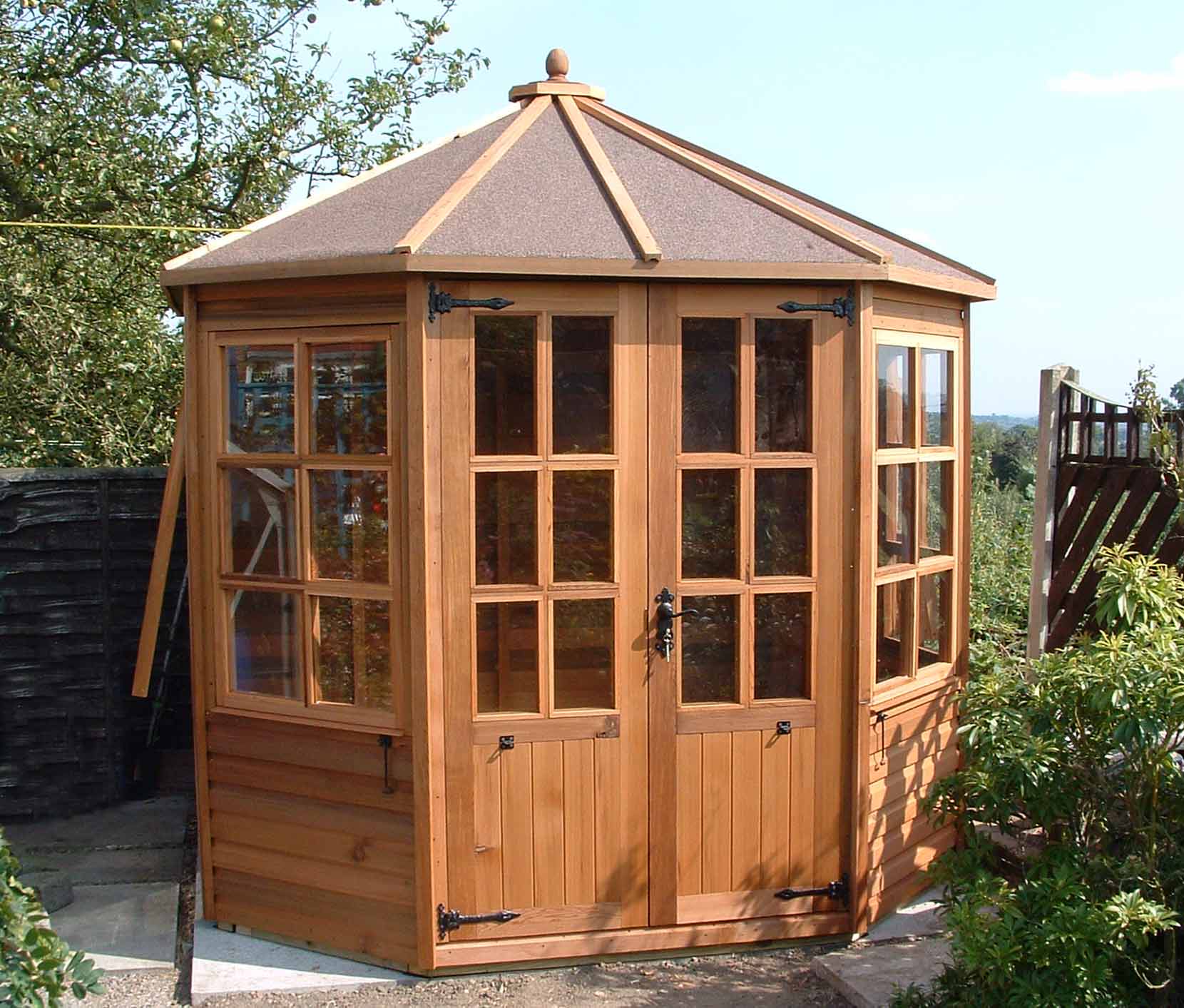 2ft x 6ft x 5ft Cedar Cedar Tall Coldframe Stained Light Brown