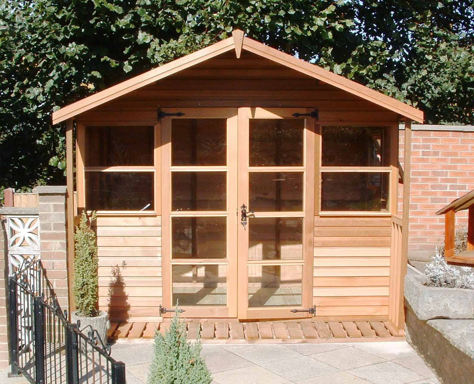 Traditional Cedar Summerhouse installed and delivered
