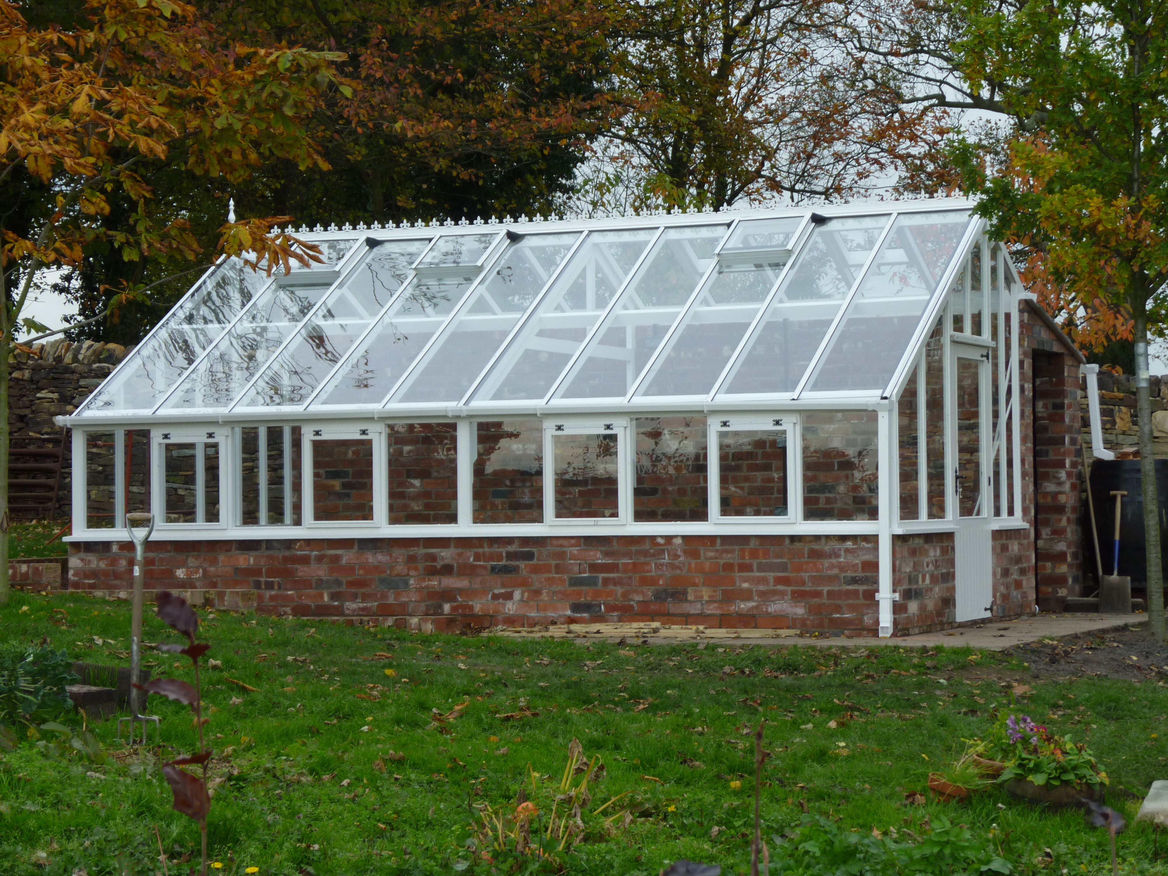 Painted Wooden Greenhouses for sale