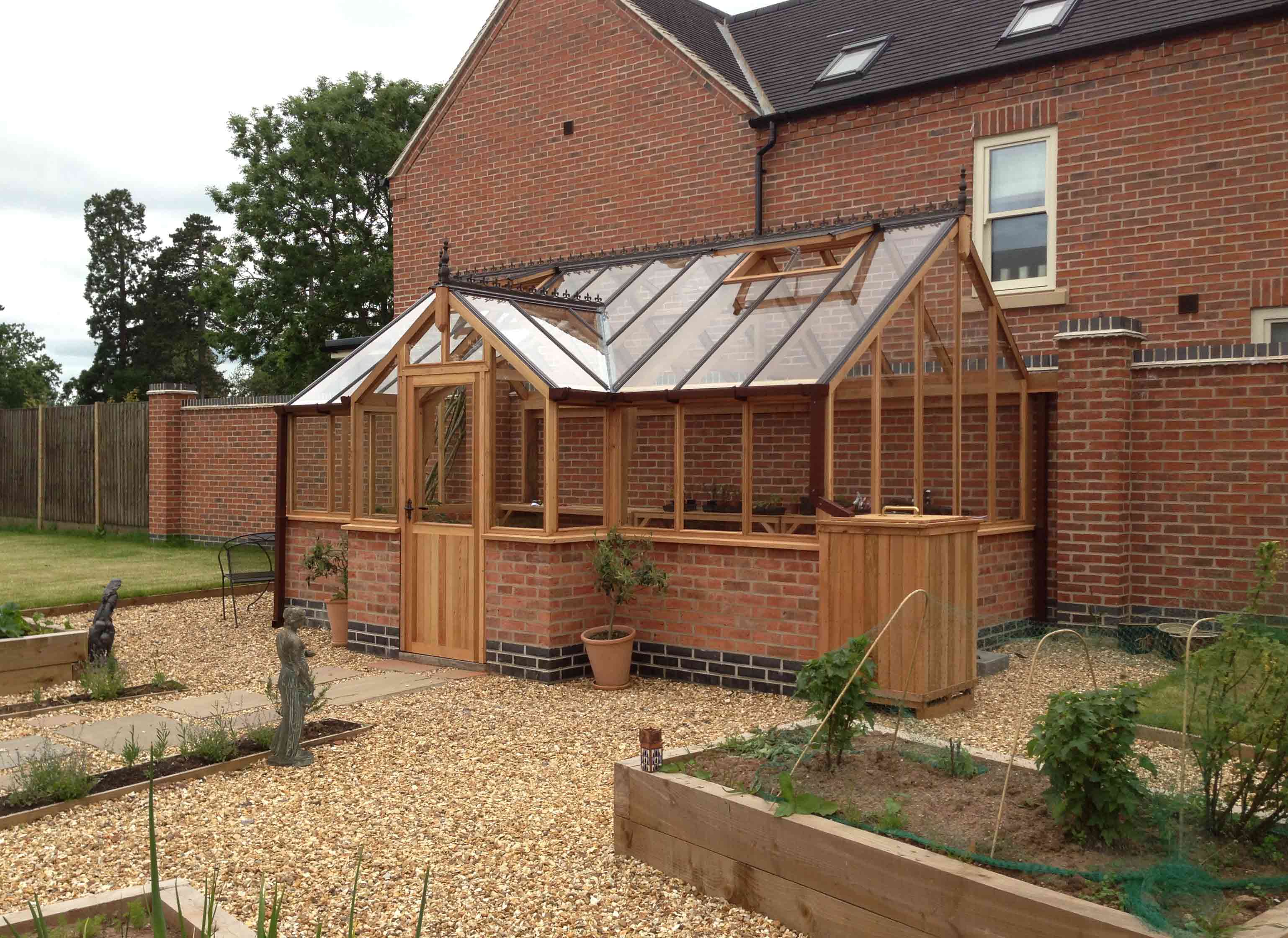 Bespoke Greenhouse with porch