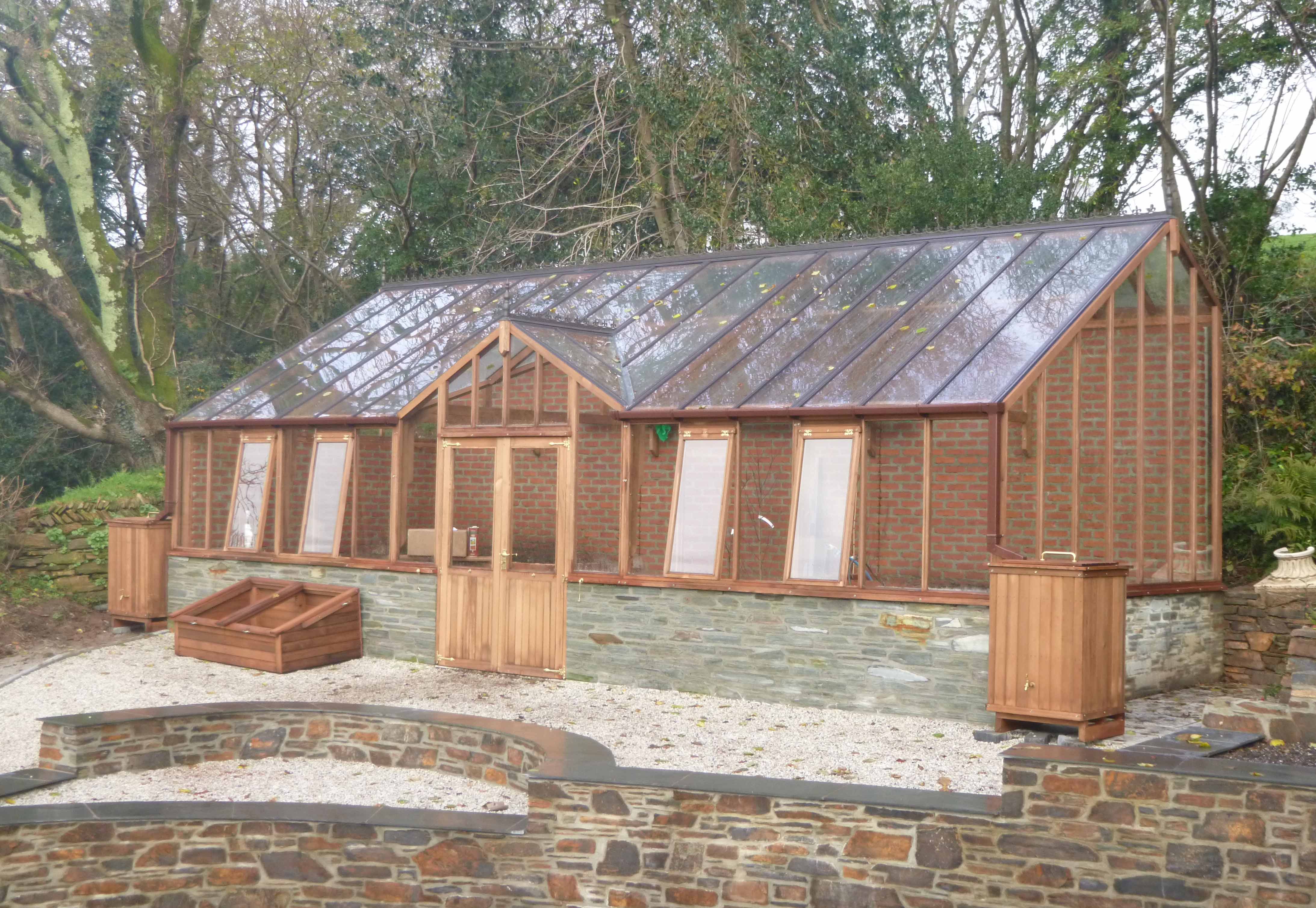 Cedar Greenhouse with Porch