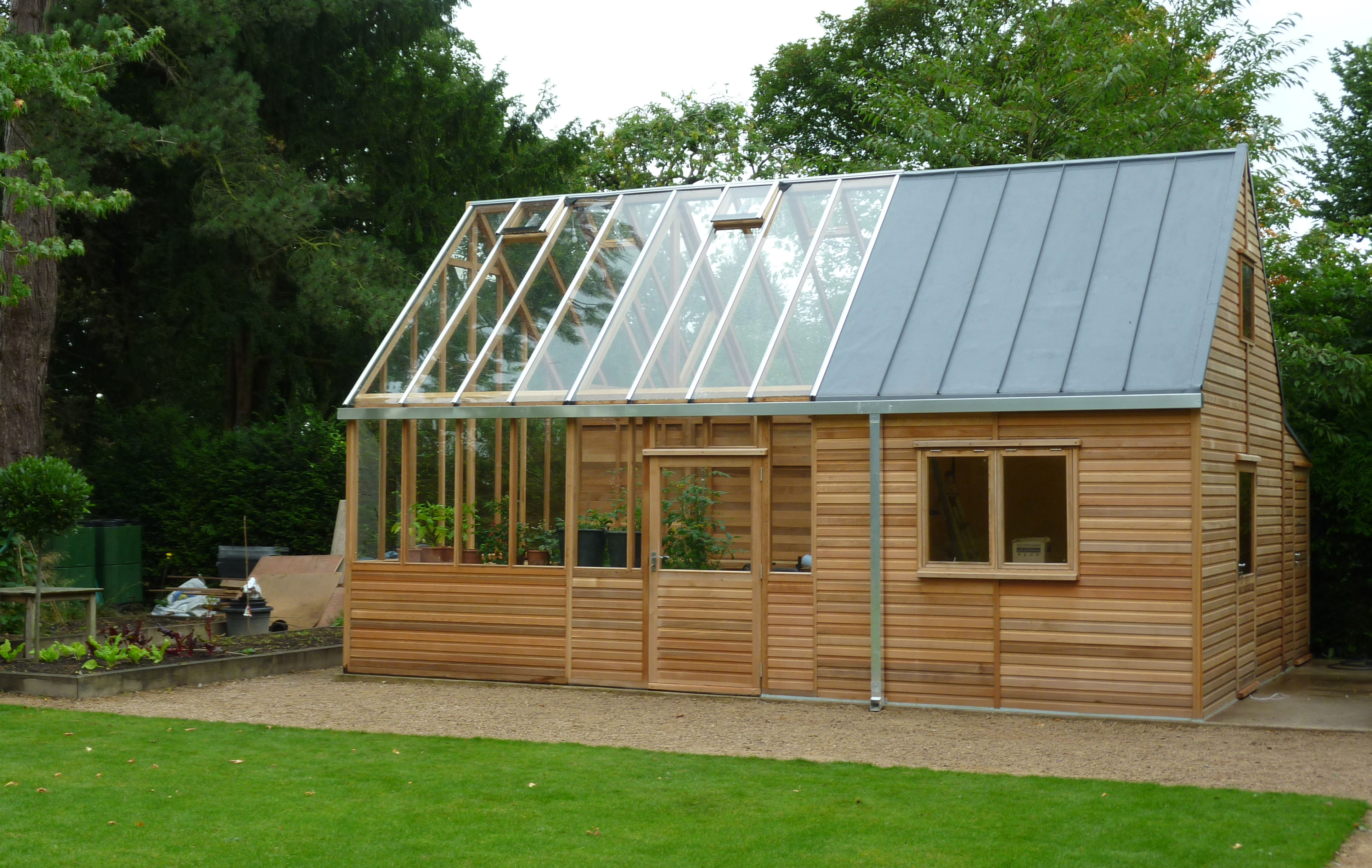  shed. Please note- customer arranged installation of the aluminium