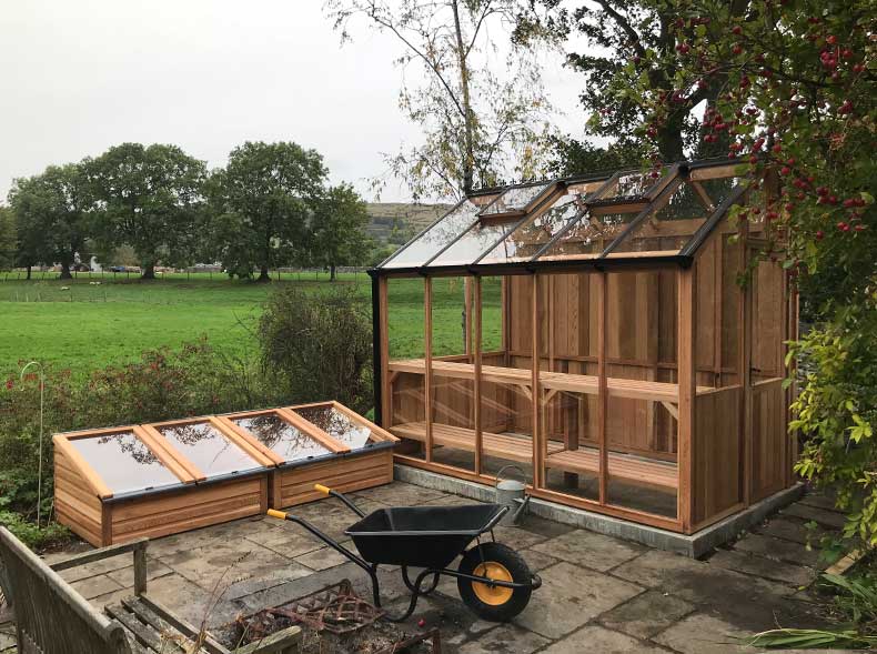 Replacement three quater span greenhouse