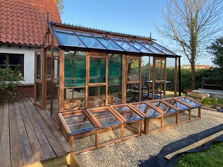 Victorian greenhouse in somerset