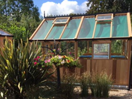 Bromley wooden greenhouse fitted in Cheshire