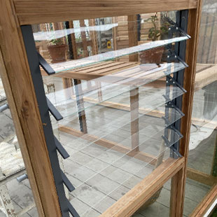 Chartley Cedar Greenhouse House, Clear Stained