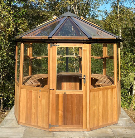 8ft x 8ft Dagdale Timber Greenhouse UK Installation