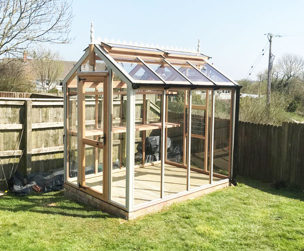 Aluminium Wooden Hybrid greenhouse
