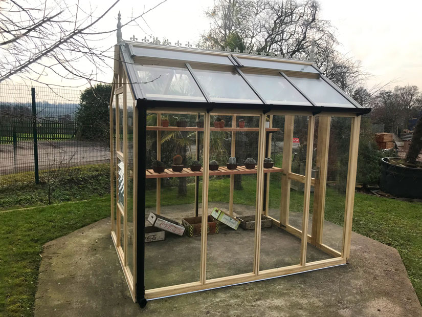 Monterey Timber greenhouse strong greenhouse built in the uk