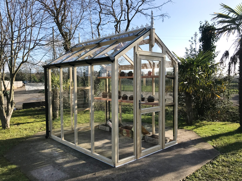 Monterey Timber greenhouse manufactured from Accoya Wood