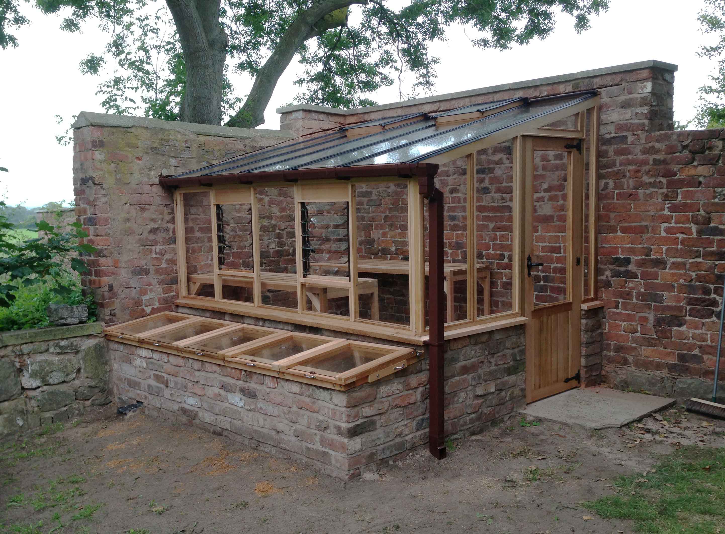 The above 7ft x 10ft lean-to greenhouse was installed for approx £ 