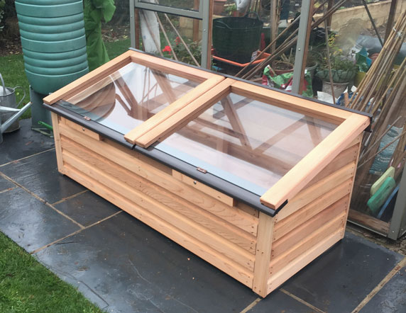 Coldframes with safety Glass