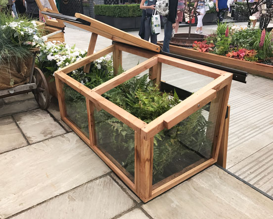 Wooden Coldframe with toughened Glass