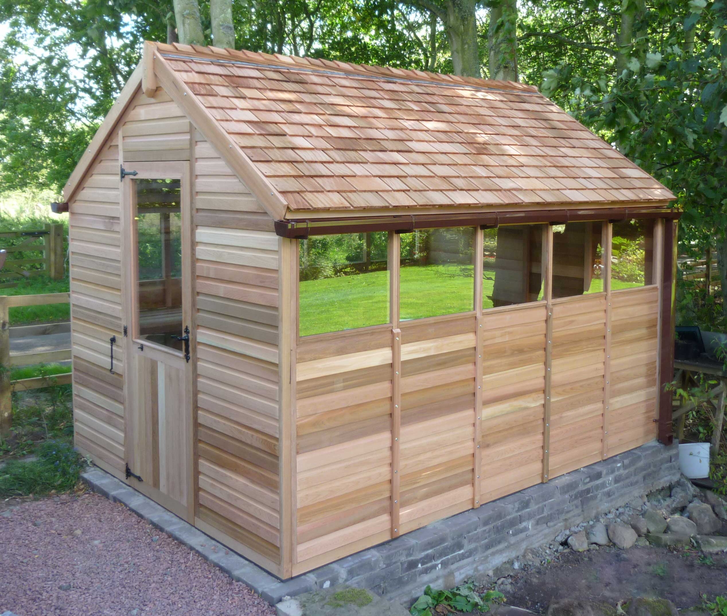 Greenhouse Cedar Shingle Roof