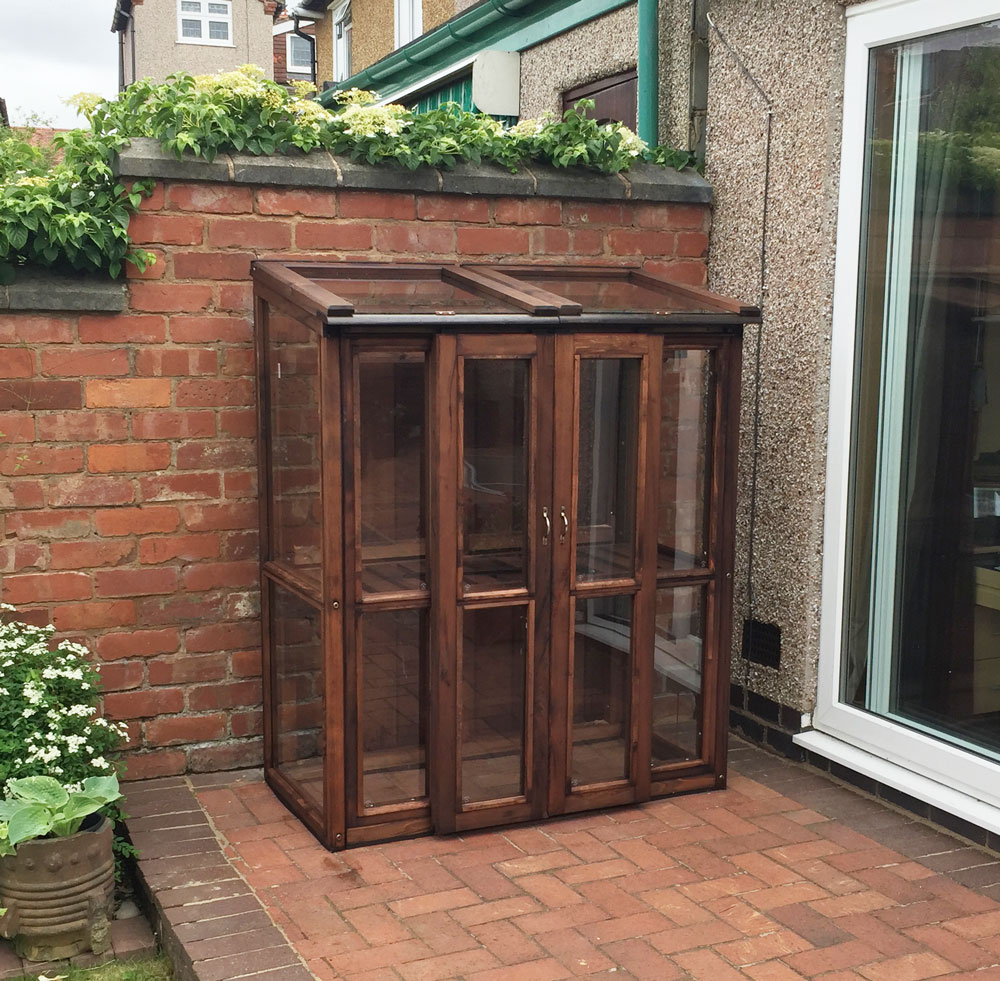 Wooden Tall Cold frame Dark Brown