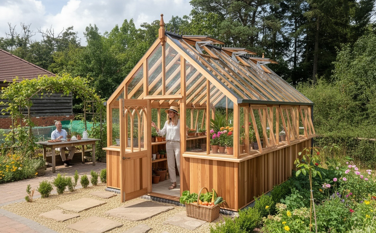 Western Red Cedar Timber Greenhouse Western Red Cedar Timber Greenhouse