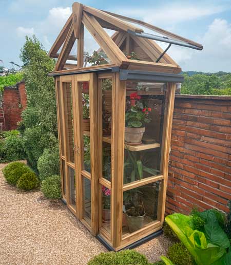 cold frame in walled garden